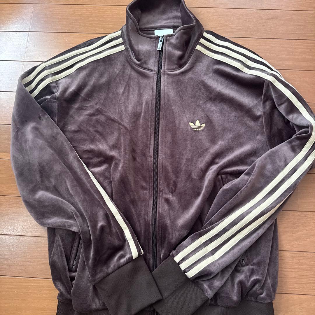 adidas トラックジャケット　ブラウン S