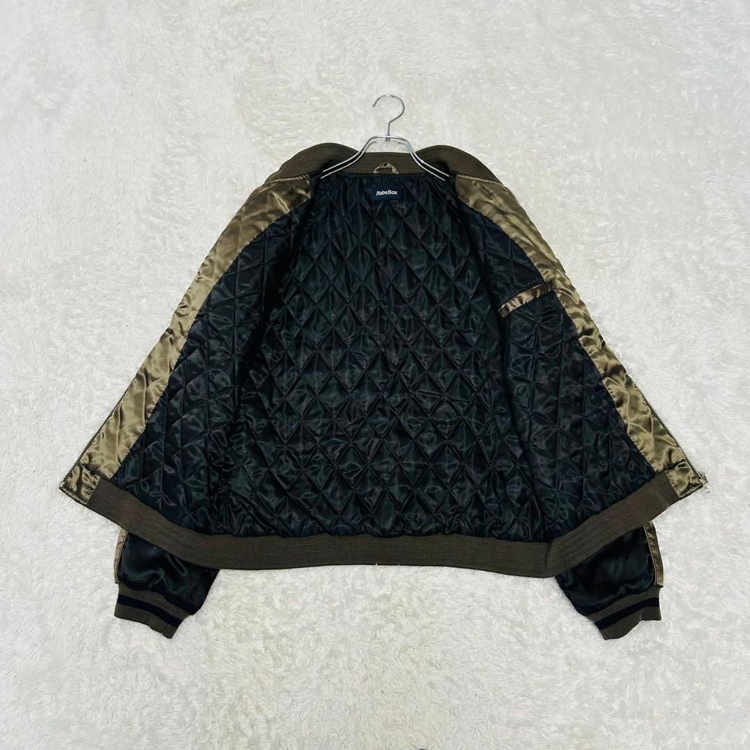希少 廃盤 Habu box ハブボックス 琉球 シーサー 中綿 スカジャン L