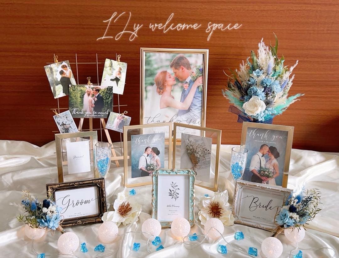 ❤︎海リゾート青結婚式可愛いミールヘーデンウェルカムスペースまとめ売りウェディング