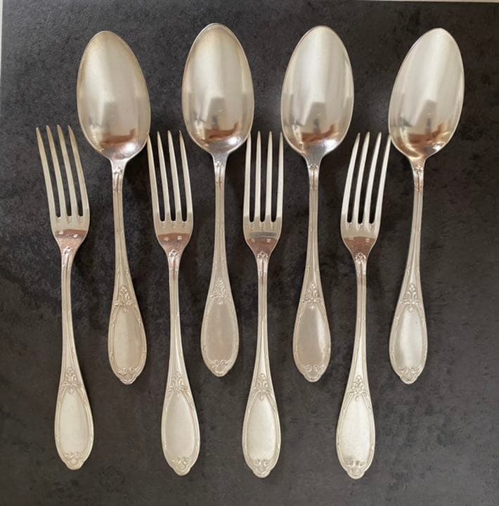 アンティーク・銀カトラリー(4セット)