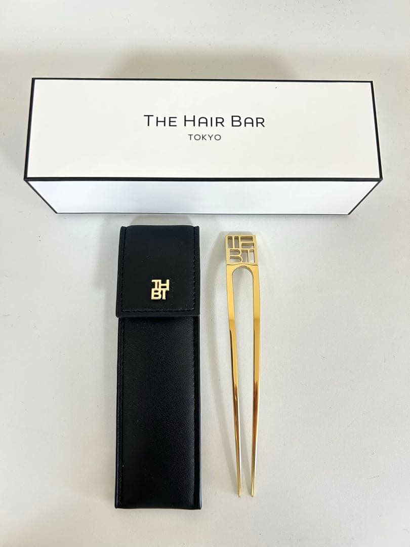 ザヘアバートウキョウ メタルエンブレム ヘアピン ロング ゴールド かんざし