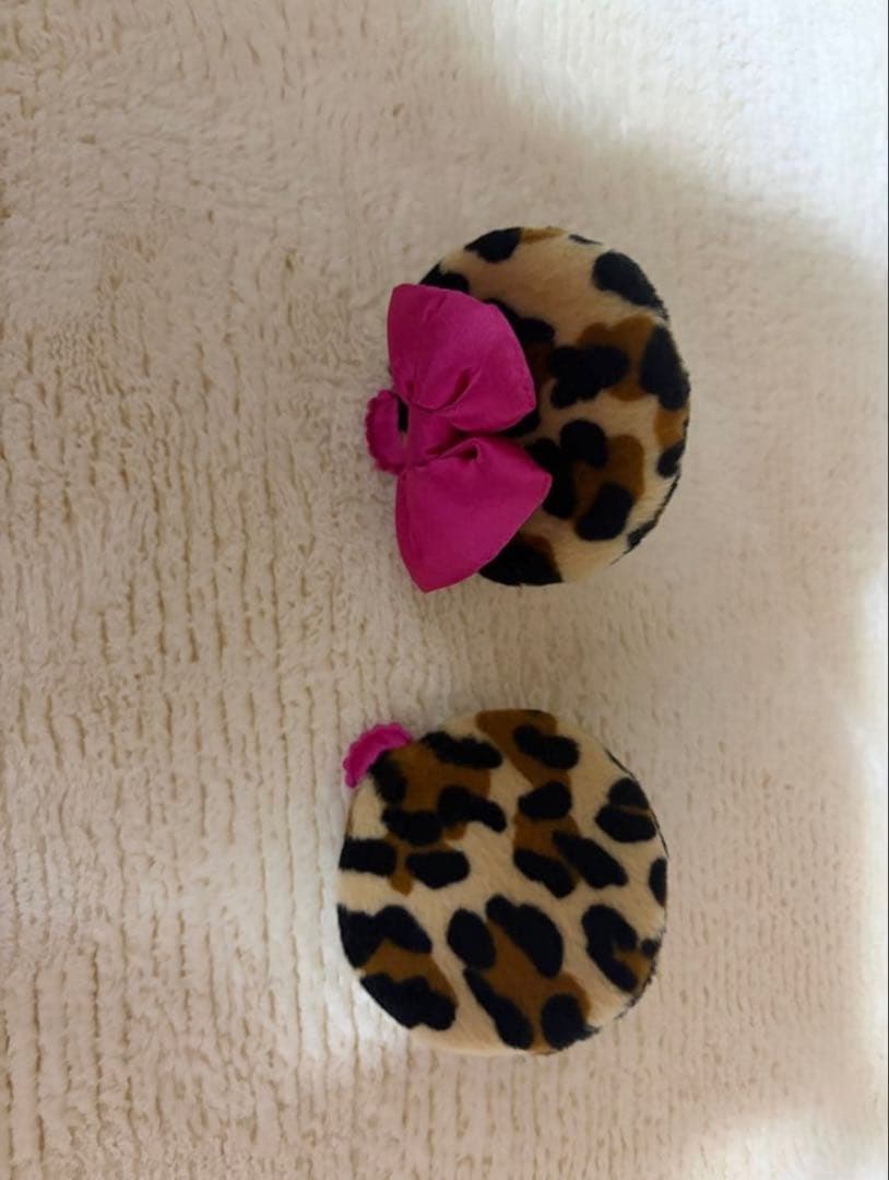 ディズニーミニーちゃんヒョウ柄ヘアピン