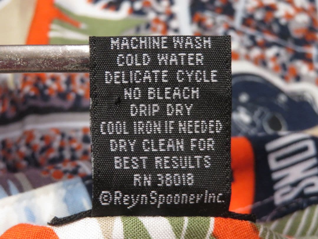 ✅️ レインスプーナー NFL BEARS ベアーズ レーヨンシャツ 半袖シャツ