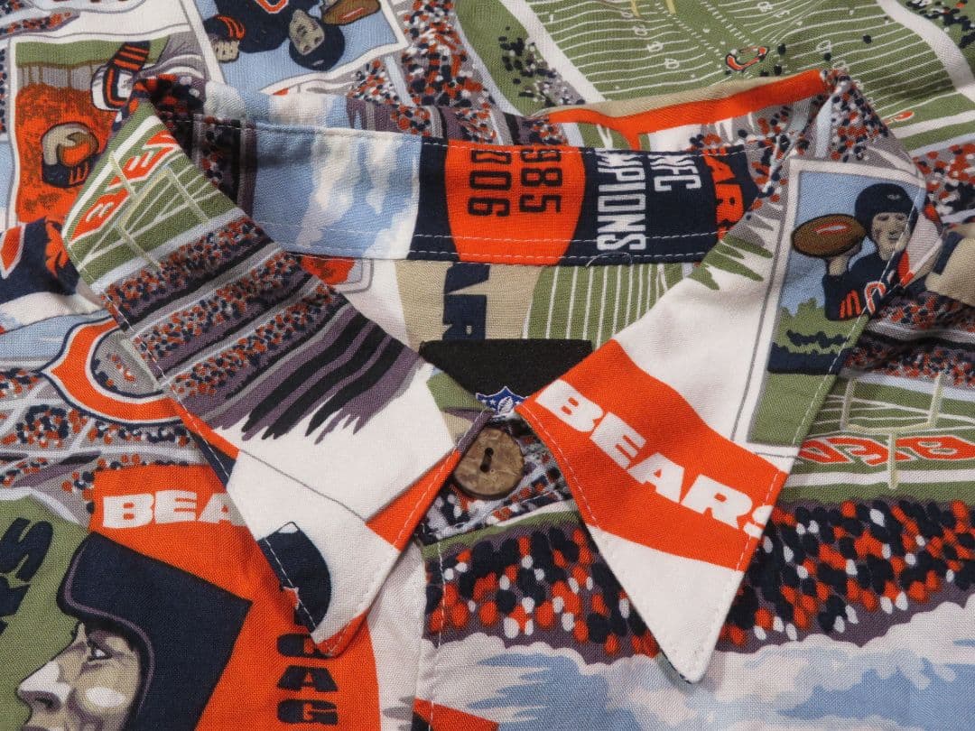 ✅️ レインスプーナー NFL BEARS ベアーズ レーヨンシャツ 半袖シャツ