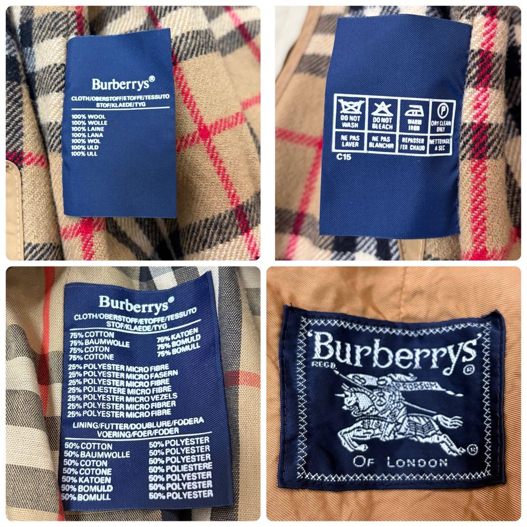 【美品XL相当】バーバリーズ ライナー付き トレンチコート ノバチェック