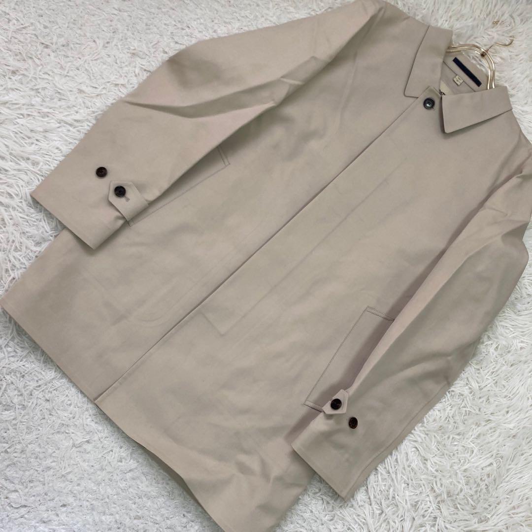 《良品》 BURBERRY ステンカラーコート ベージュ 52 シンプル