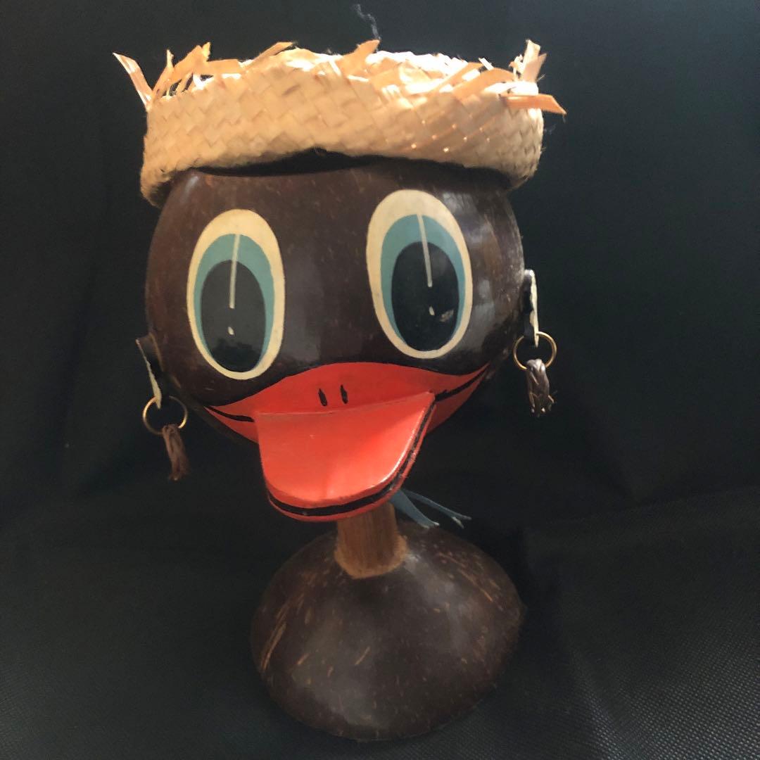 ヤシの木　小物入れ付置き物　HAWAII アジアン　　アンティーク　レトロ