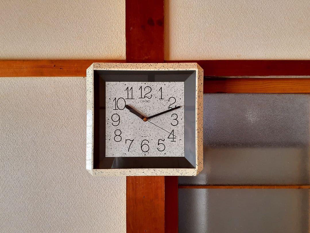 CENTRO　掛け時計　ポストモダン　ビンテージ　レトロ　マーブル