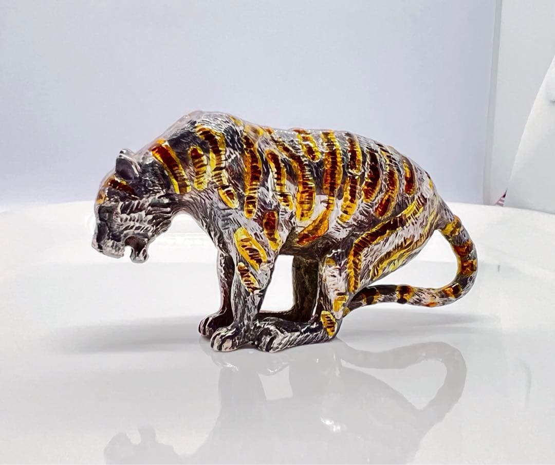 ティファニー　置物　トラ　タイガー　インテリア