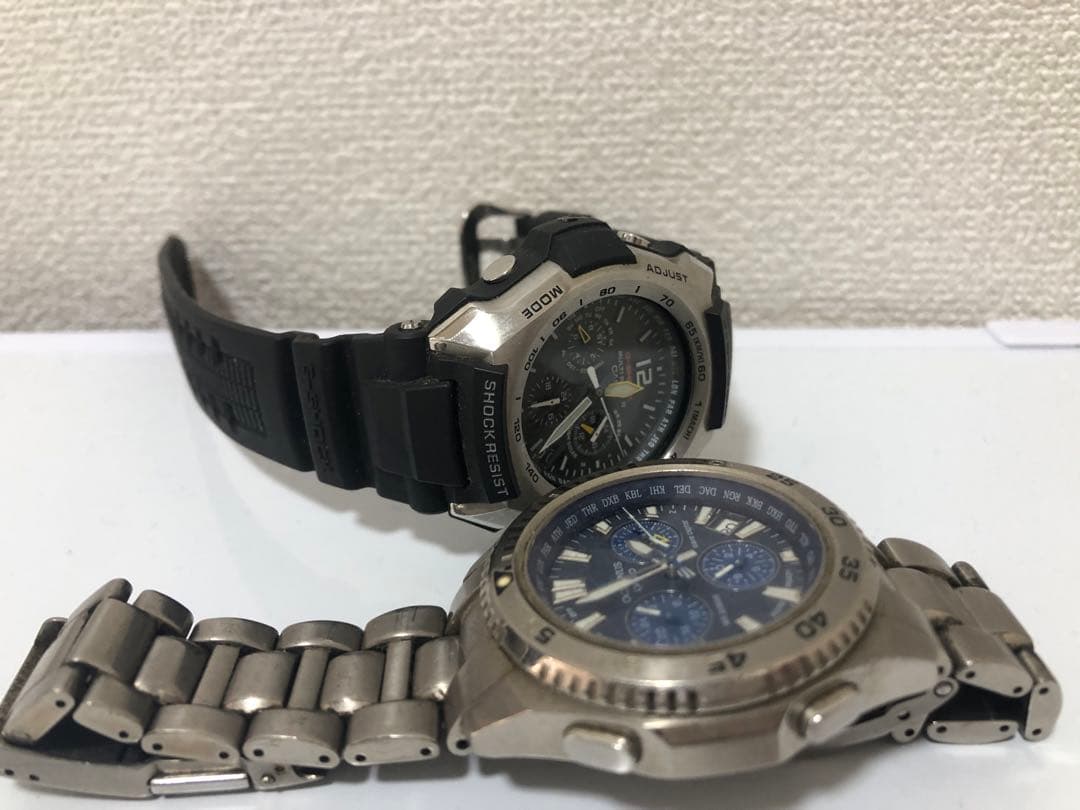 セットg-shock gw-2000-1ajr @ casio ocw-650t