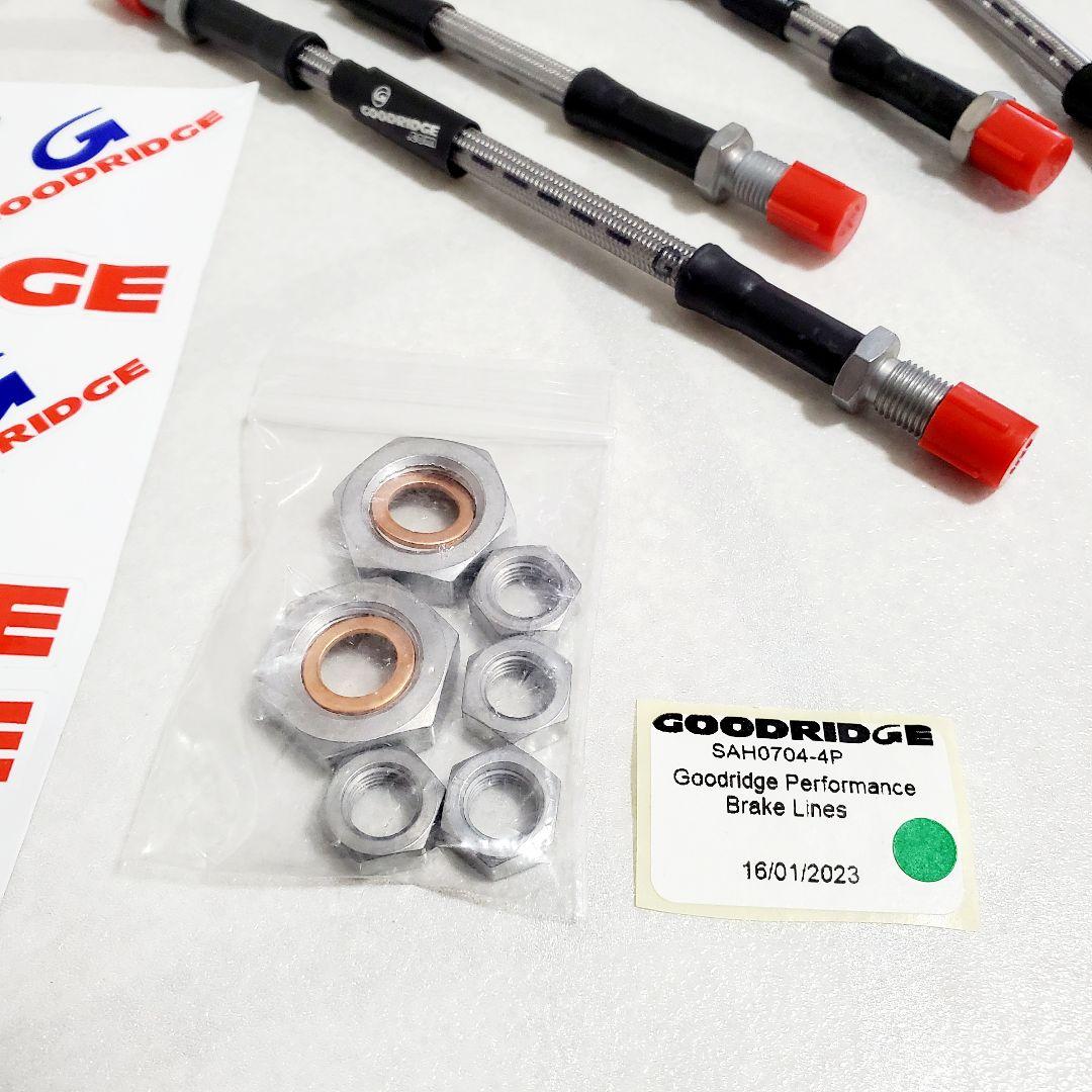 ローバーミニ ブレーキホースセット 純正形状 ステンメッシュ グッドリッチ製