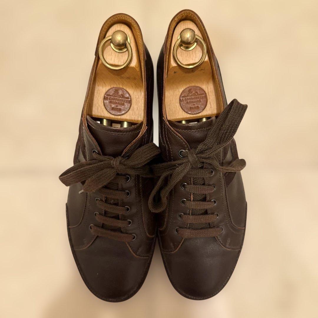 HERMES エルメス レザースニーカー