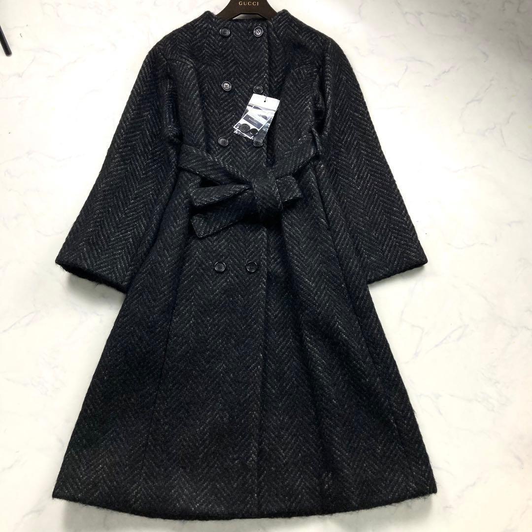 【新品タグ付き】ボーダーズアットバルコニー ツイード トレンチコート 定価18万